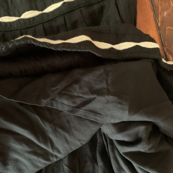 Free People Birds of A Feather Black / White Sleeveless Women's 6 Mini Dress EUC - Picture 10 of 14